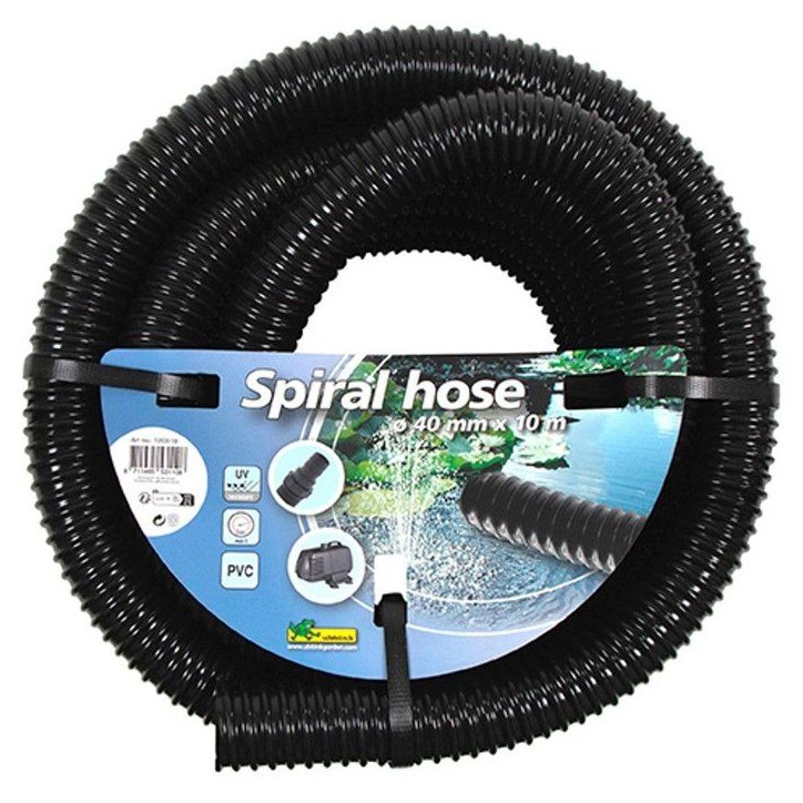 Tuyau spiralé - UBBINK - Ø40 mm (1½) - Longueur 10 m - Résistant UV - Pression 1 bar