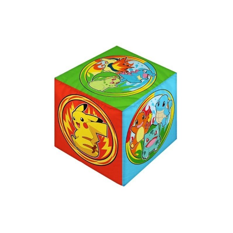 Coussin premium - Cube - POKEMON - Microfibre - 25 x 25 x 25 cm
