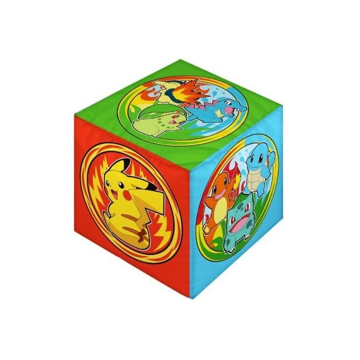 Coussin premium - Cube - POKEMON - Microfibre - 25 x 25 x 25 cm Coussin premium - Cube - POKEMON - Microfibre - 25 x 25 x 25 cm