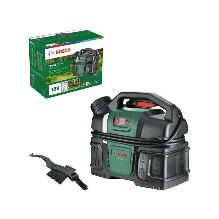 Nettoyeur pression (de vélo) sans fil BOSCH - Fontus 18V-6 Bike Cleaner - 18V - 20 bar - 2.2 l/min - Réservoir 6L