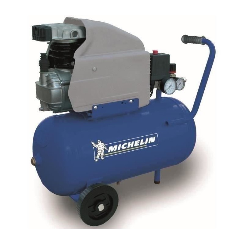 MICHELIN MB24 Compresseur avec Cuve 24 Litres 2 CV 8 bars MICHELIN MB24 Compresseur avec Cuve 24 Litres 2 CV 8 bars