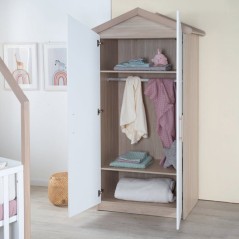 Chambre bébé complete : Lit 60 x 120 cm + commode a langer évolutiv
