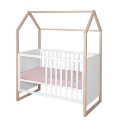 Chambre bébé duo : Lit 60 x 120 cm + commode a langer évolutive - C