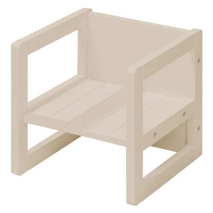 Tabouret évolutif enfant - ROBA - 3 hauteurs - Style campagne - Beige / Cachemire Tabouret évolutif enfant - ROBA - 3 hauteurs - Style campagne - Beige / Cachemire
