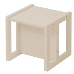 Tabouret évolutif enfant - ROBA - 3 hauteurs - Style campagne - Beige