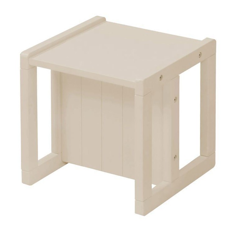 Tabouret évolutif enfant - ROBA - 3 hauteurs - Style campagne - Beige / Cachemire Tabouret évolutif enfant - ROBA - 3 hauteurs - Style campagne - Beige / Cachemire