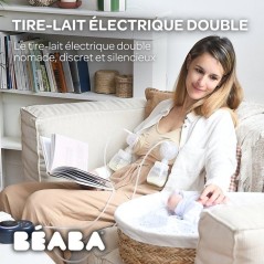 Tire-lait électrique double - BEABA - Bleu nuit
