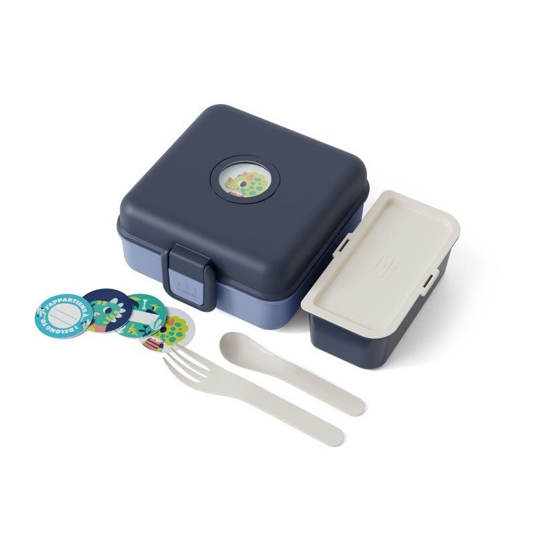 Boite a Sandwich Enfant - MONBENTO - Couverts inclus - Sans BPA - Snac
