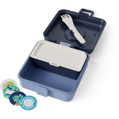 Boite a Sandwich Enfant - MONBENTO - Couverts inclus - Sans BPA - Snac