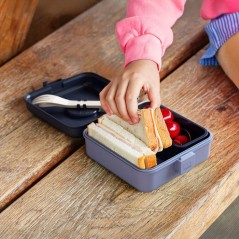 Boite a Sandwich Enfant - MONBENTO - Couverts inclus - Sans BPA - Snac