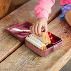Boite a Sandwich Enfant - MONBENTO - Couverts inclus - Sans BPA - Snac