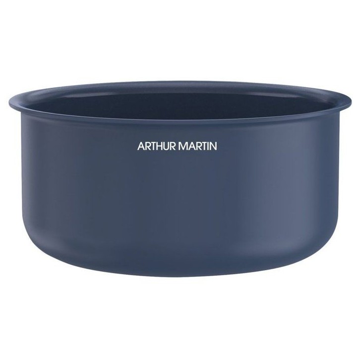 Batterie de cuisine - Tous feux dont induction - ARTHUR MARTIN - AM8896 - Aluminium revetement céramique - 5 pieces - Bleu