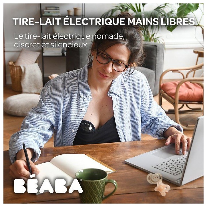 Tire-lait électrique mains libres - BEABA - Bleu nuit Tire-lait électrique mains libres - BEABA - Bleu nuit