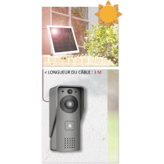 Portier Vidéo - KYF - Wifi - Rechargeable avec panneau solaire - Cari