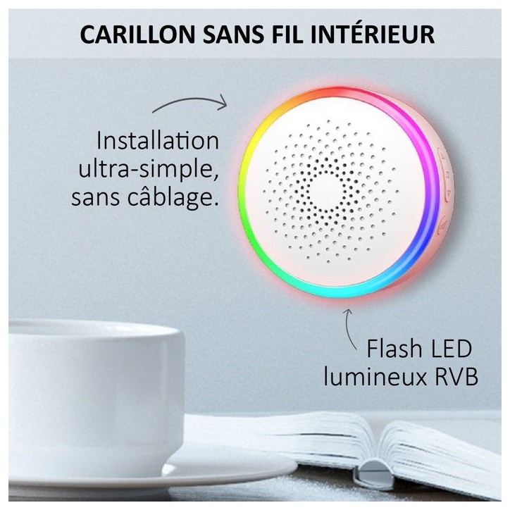 Portier Vidéo - KYF - Wifi - Rechargeable avec panneau solaire - Carillon intérieur et Carte SD 16Go Portier Vidéo - KYF - Wifi - Rechargeable avec panneau solaire - Carillon intérieur et Carte SD 16Go