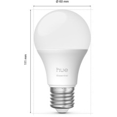Ampoule - Philips Hue - Essential - A60 - Lumiere blanche et colorée
