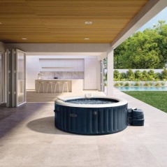 Spa gonflable INTEX - Blue Navy - 196 x 196 x 71 cm - 4 places - Carr