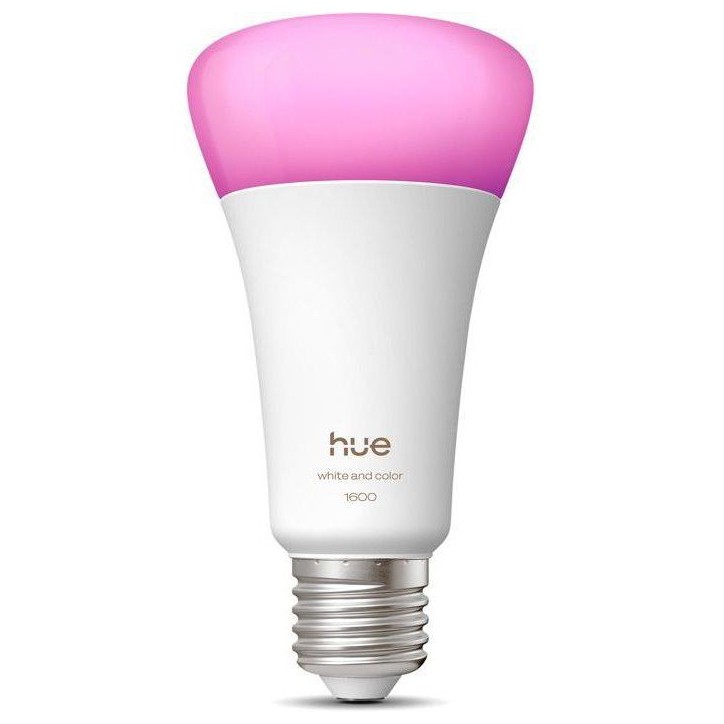 Ampoule LED connectée A67 - PHILIPS HUE - Lumiere blanche chaude - Culot E27 - 11,8W - 1000-2000k - 1600 lumens