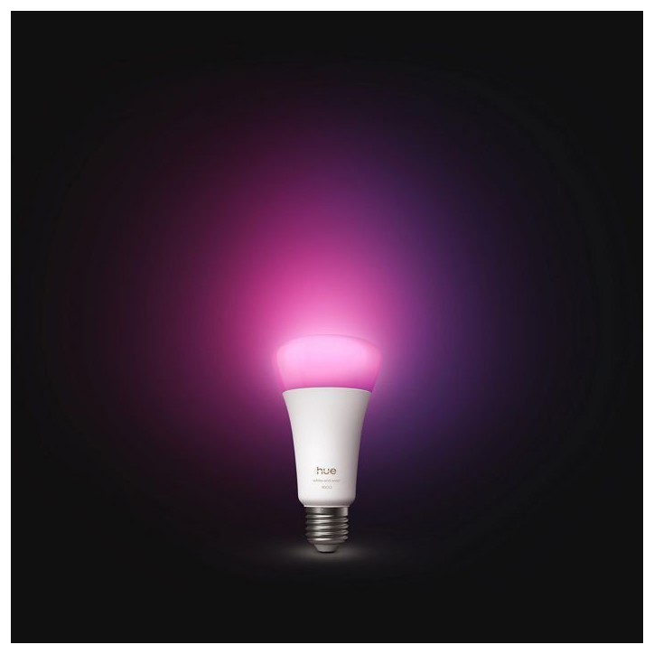 Ampoule LED connectée A67 - PHILIPS HUE - Lumiere blanche chaude - Culot E27 - 11,8W - 1000-2000k - 1600 lumens