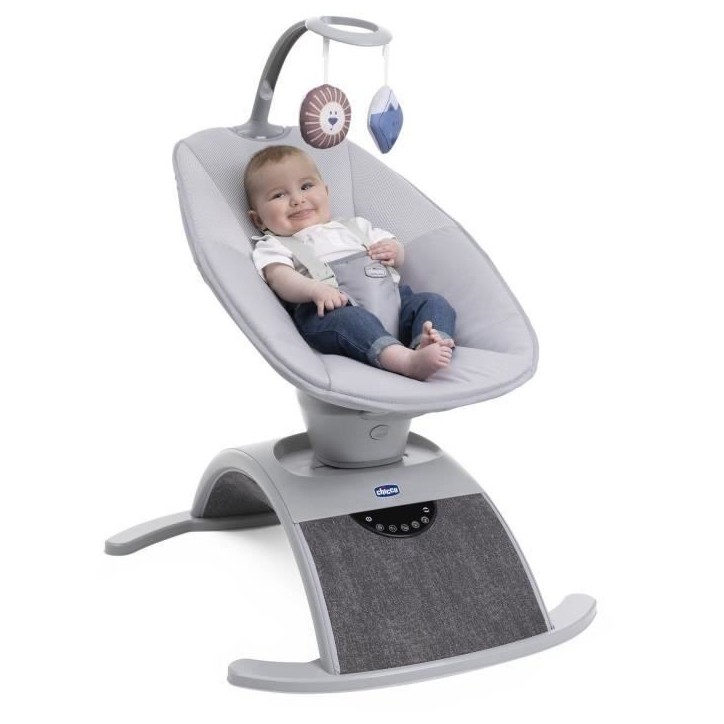 Balancelle musicale - Comfy wave - 61 x 75 x 61 cm - Gris - CHICCO Balancelle musicale - Comfy wave - 61 x 75 x 61 cm - Gris - CHICCO