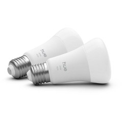 Pack de 2 ampoules LED connectées A60 - PHILIPS HUE - Lumiere blanche
