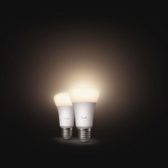 Pack de 2 ampoules LED connectées A60 - PHILIPS HUE - Lumiere blanche