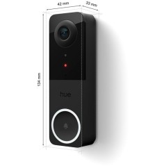 Sonnette vidéo fillaire connectée - Philips Hue - Filaire - 2K - Con