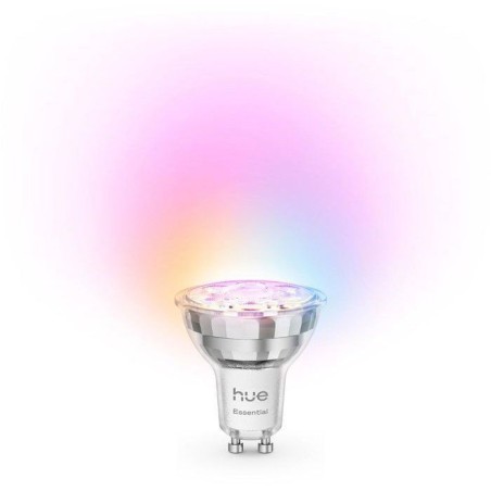 Spot LED connecté GU10 - PHILIPS HUE - Lumiere blanche et colorée - 4,7 W - 2200-6500K - 345 lumens