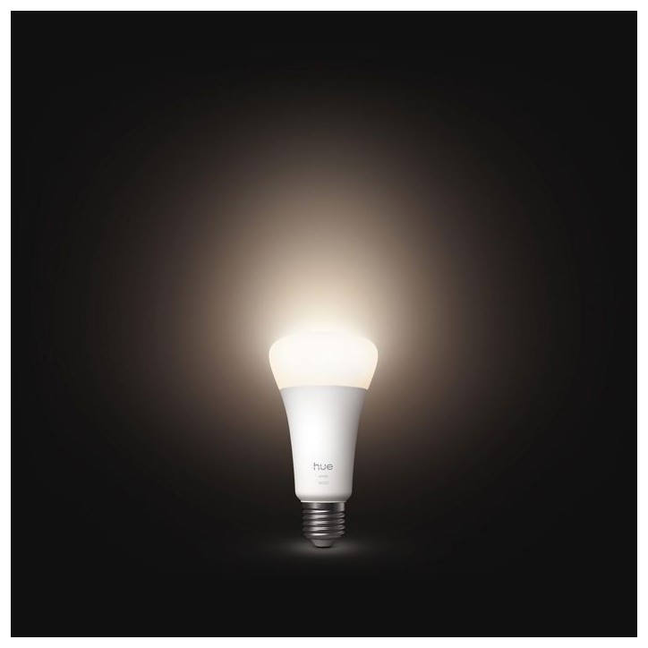 Ampoule LED connectée A67 - PHILIPS HUE - Lumiere blanche chaude - 2700K - Culot E27 - 13,5 W - 1600 lumens