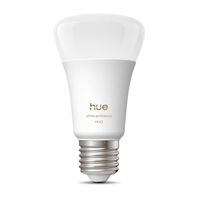 Ampoule LED connectée A60 - PHILIPS HUE - Lumiere blanche chaude - Cu