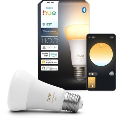 Ampoule LED connectée A60 - PHILIPS HUE - Lumiere blanche chaude - Cu
