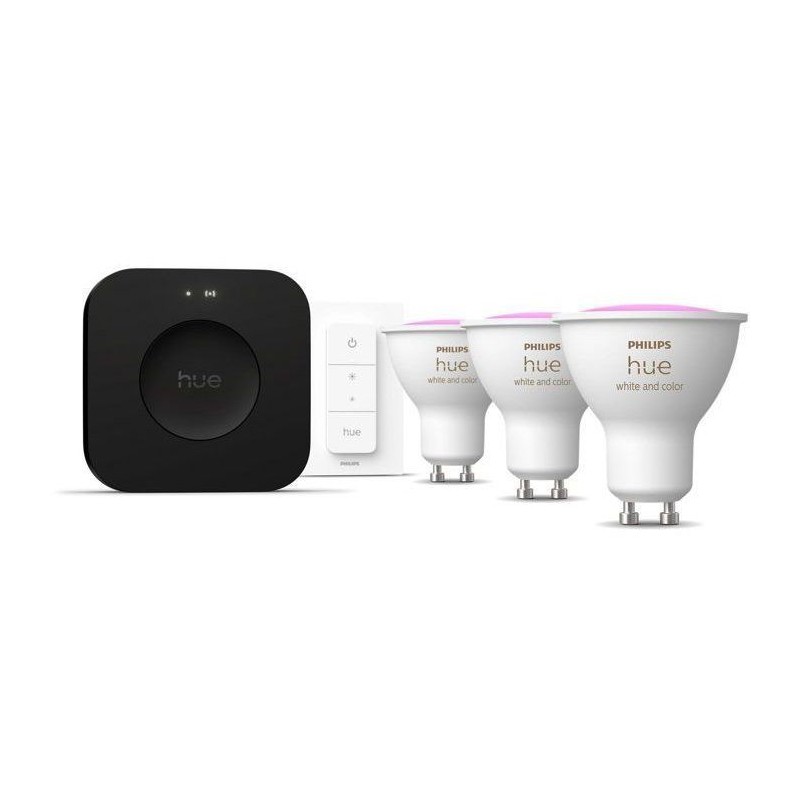 Kit de démarrage - PHILIPS HUE - Lumiere blanche et ambiance colorée