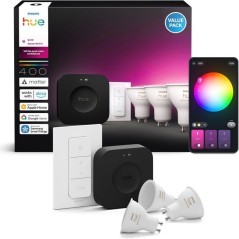 Kit de démarrage - PHILIPS HUE - Lumiere blanche et ambiance colorée