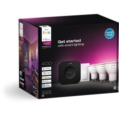 Kit de démarrage - PHILIPS HUE - Lumiere blanche et ambiance colorée