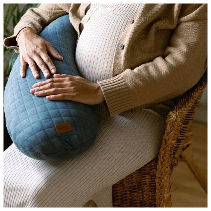 Coussin de maternité - BEABA - Big Flopsy™ - Fleur de coton - Gris mineral Coussin de maternité - BEABA - Big Flopsy™ - Fleur de coton - Gris mineral