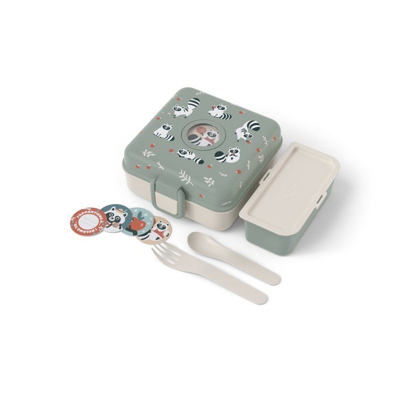 Boite a Sandwich Enfant - MONBENTO - Couverts inclus - Sans BPA - Snac