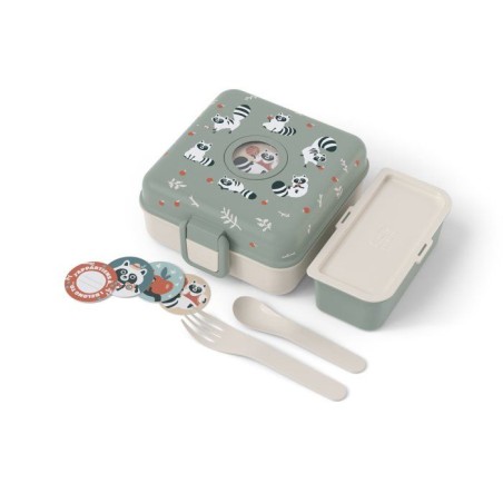 Boite a Sandwich Enfant - MONBENTO - Couverts inclus - Sans BPA - Snac