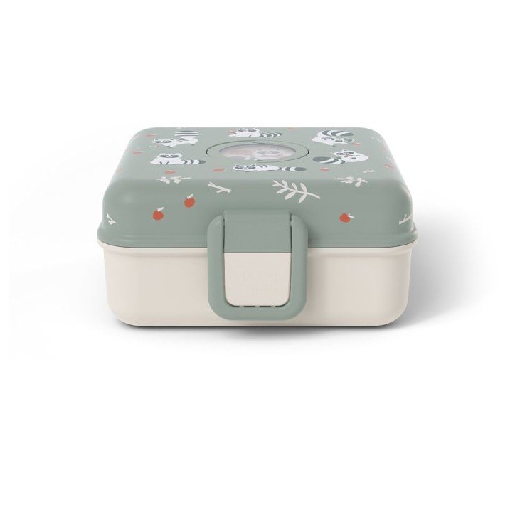 Boite a Sandwich Enfant - MONBENTO - Couverts inclus - Sans BPA - Snacky Raccoon Boite a Sandwich Enfant - MONBENTO - Couverts inclus - Sans BPA - Snacky Raccoon