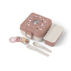 Boite a Sandwich Enfant - MONBENTO - Couverts inclus - Sans BPA - Snac