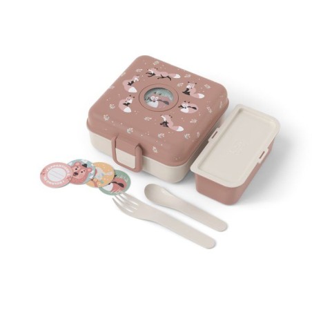 Boite a Sandwich Enfant - MONBENTO - Couverts inclus - Sans BPA - Snac