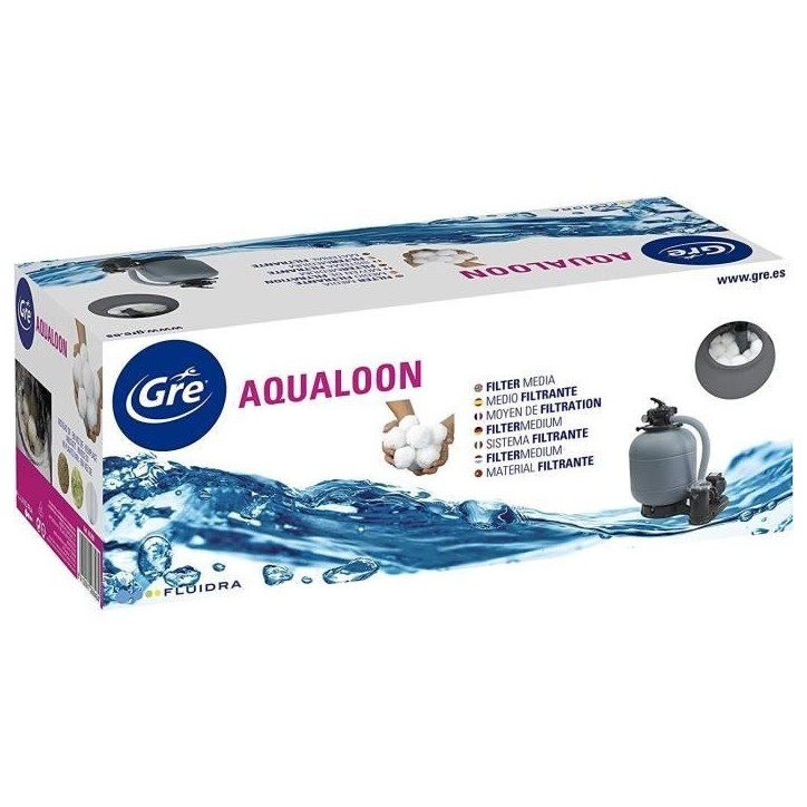 GRE - Media filtrant Aqualoon AQ700B - Balles filtrantes - Boite de 700gr GRE - Media filtrant Aqualoon AQ700B - Balles filtrantes - Boite de 700gr