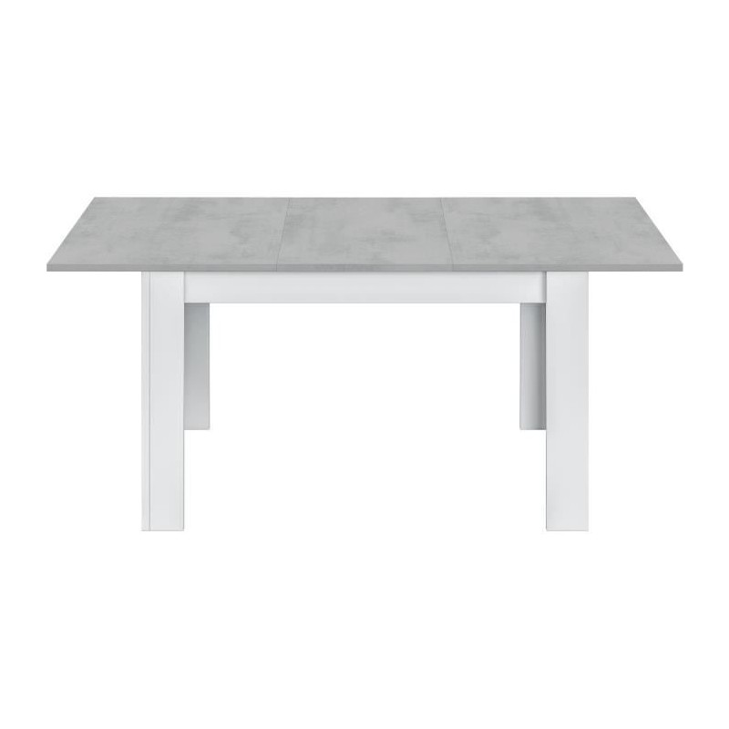 Table a manger extensible - KENDRA - Rectangulaire - Blanc artik et ci Table a manger extensible - KENDRA - Rectangulaire - Blanc artik et ci