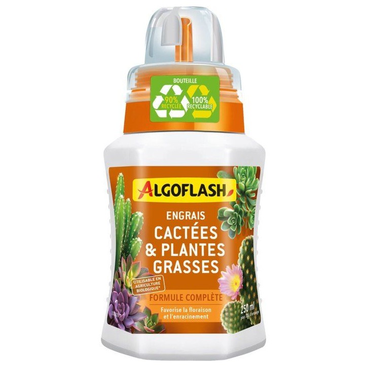 Engrais cactées & plantes grasses - ALGOFLASH - 250 ml - UAB Engrais cactées & plantes grasses - ALGOFLASH - 250 ml - UAB
