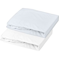 Lot de 2 draps housse - MON PTIT DODO - Jersey 100% coton - 60 x 120 c