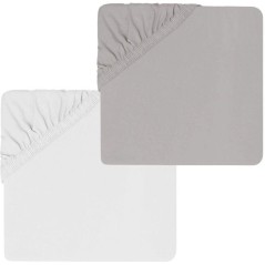 Lot de 2 draps housse - MON PTIT DODO - Jersey 100% coton - 60 x 120 c