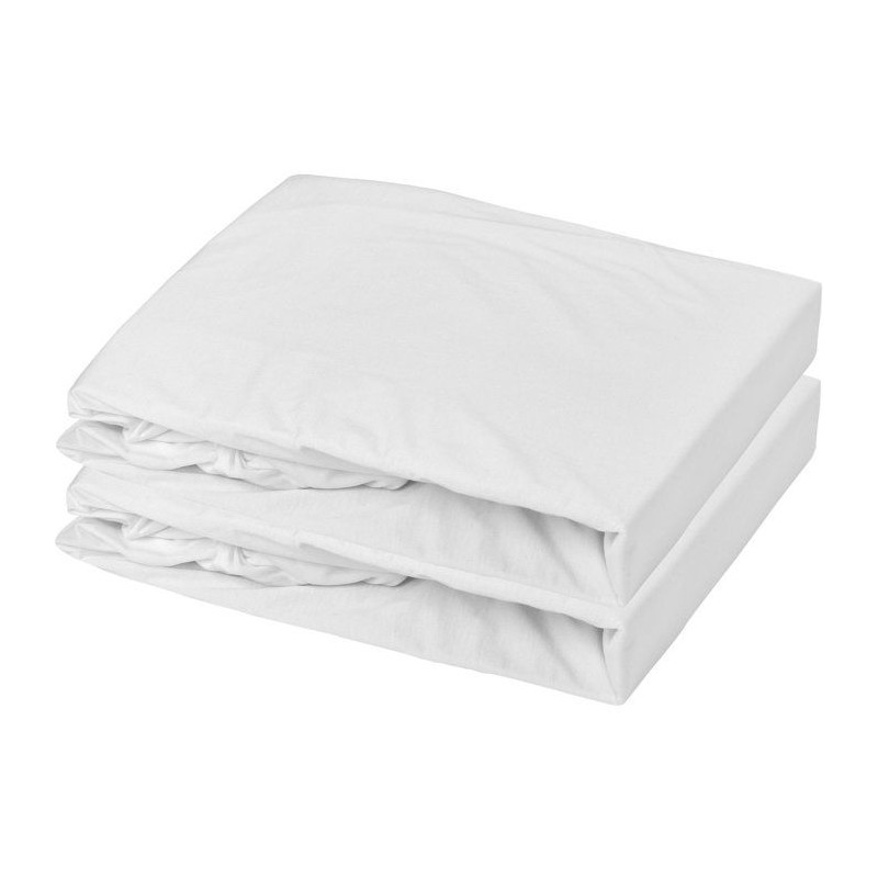 Lot de 2 draps housse - MON PTIT DODO - Jersey 100% coton - 60 x 120 c