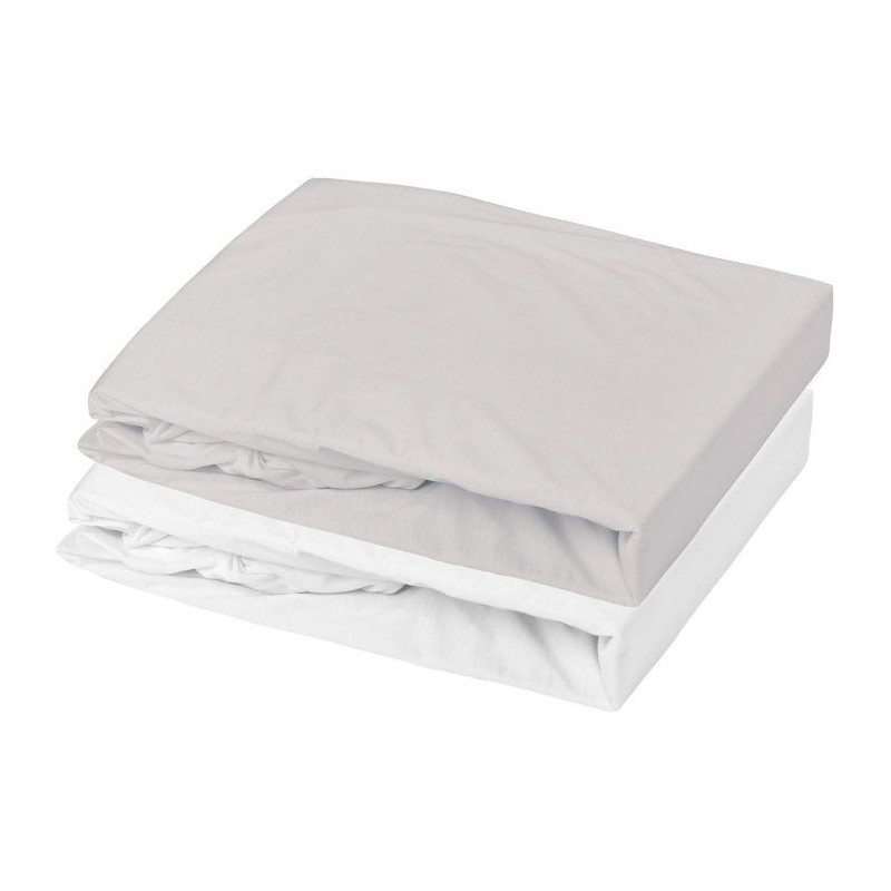 Lot de 1 drap housse jersey 100% coton + 1 alese - MON PTIT DODO - 60