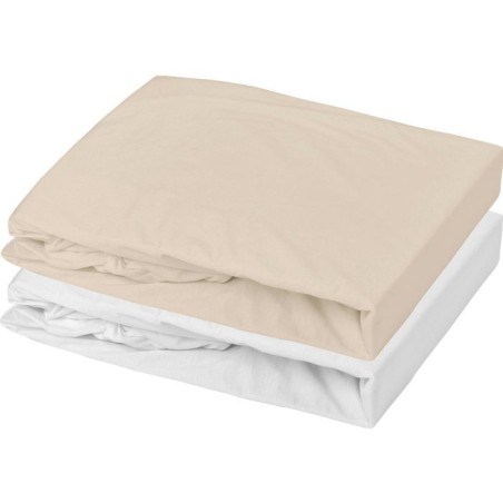 Lot de 2 draps housse - MON PTIT DODO - Jersey 100% coton - 70 x 140 c