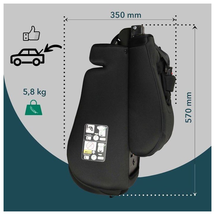 Siege auto évolutif - BAMBISOL - AY570N - Groupe 1/2/3 - I-Size - Noir Siege auto évolutif - BAMBISOL - AY570N - Groupe 1/2/3 - I-Size - Noir