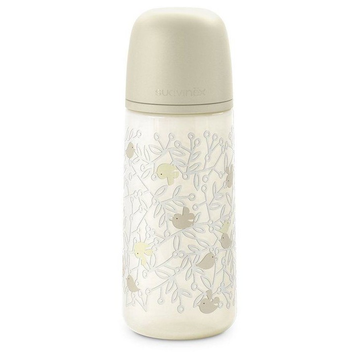 Biberon - SUAVINEX - Birdies - Tétine SX Pro L - 360 ml - 6 mois et plus - Beige Biberon - SUAVINEX - Birdies - Tétine SX Pro L - 360 ml - 6 mois et plus - Beige